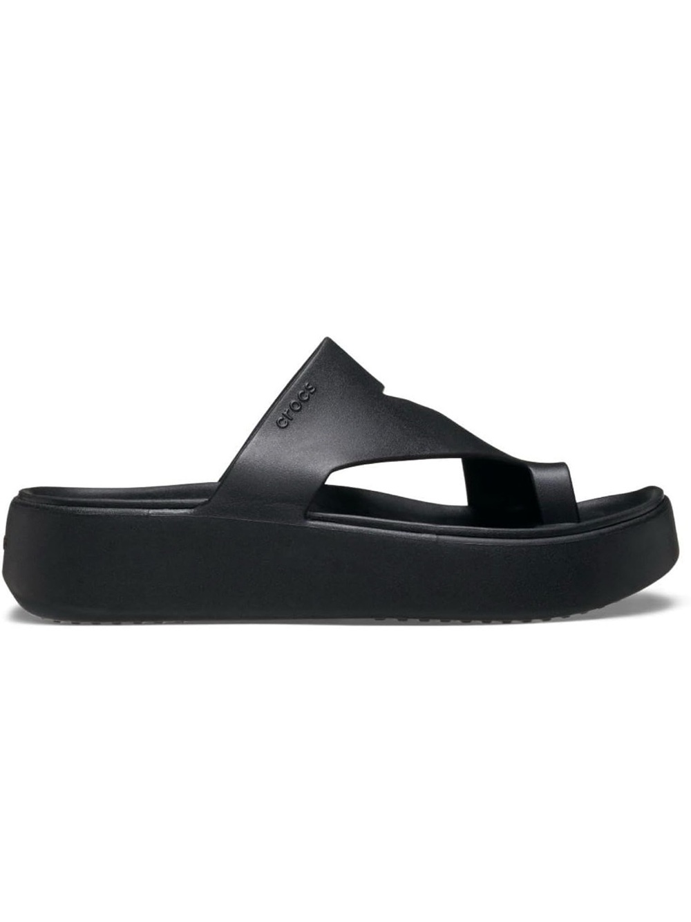 Crocs Women’s Getaway Toe Loop Platform Sandals – Black – Size 8 – NEW